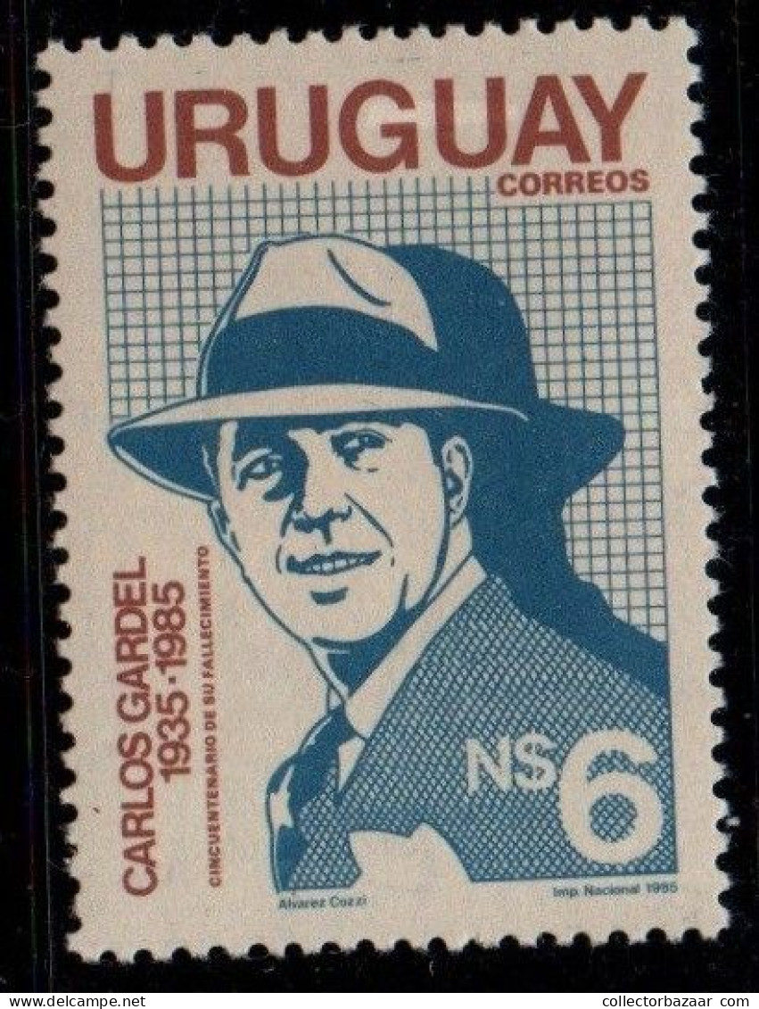 1985 Uruguay Carlos Gardel Musician Tango Cultural Entertainment #1173 ** MNH - Uruguay