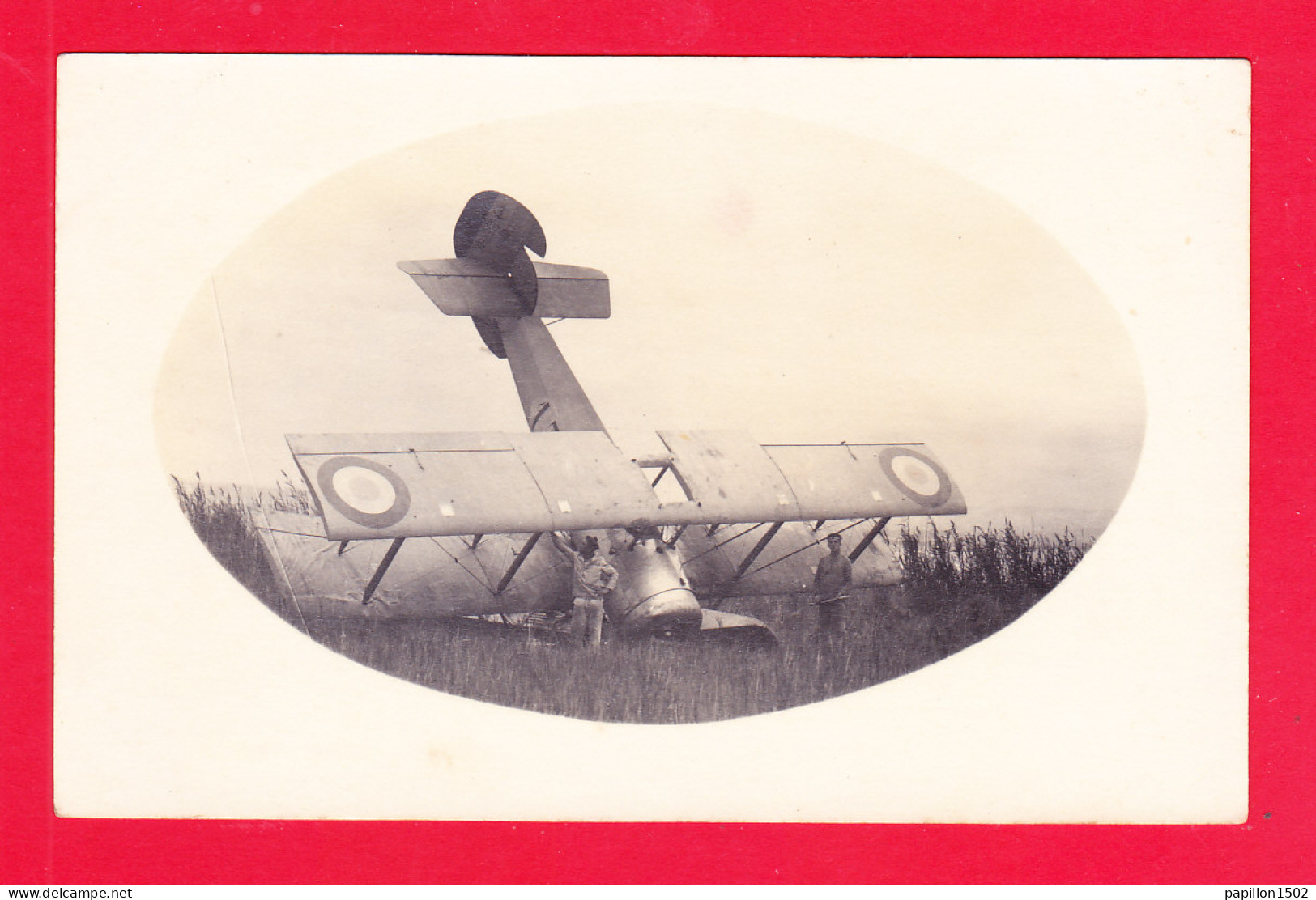 Aviation-627A112  Carte Photo, L'avion HANRIOT 13, Tombé En 1923 - Unfälle