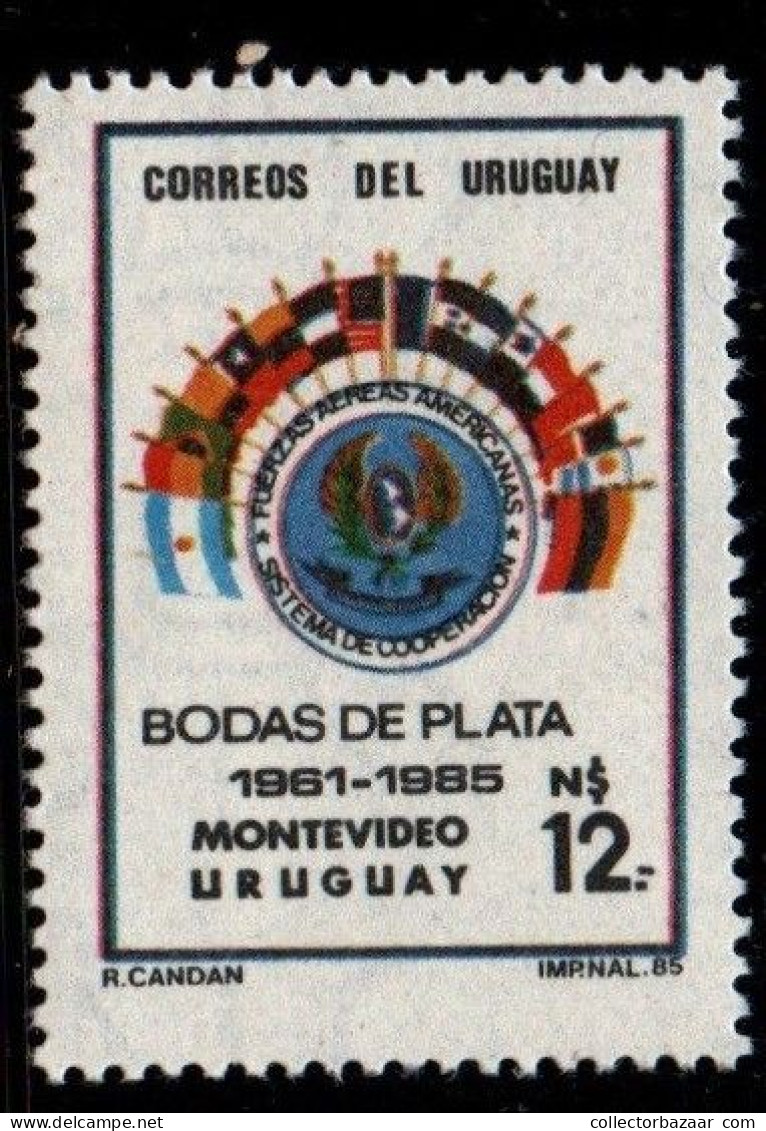 1985 Uruguay American Air Forces Cooperation System 25th Anniv #1176 ** MNH - Uruguay