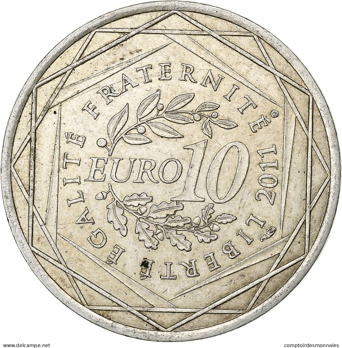 France, 10 Euro, Bretagne, 2011, Paris, Argent, SUP, KM:1730 - France