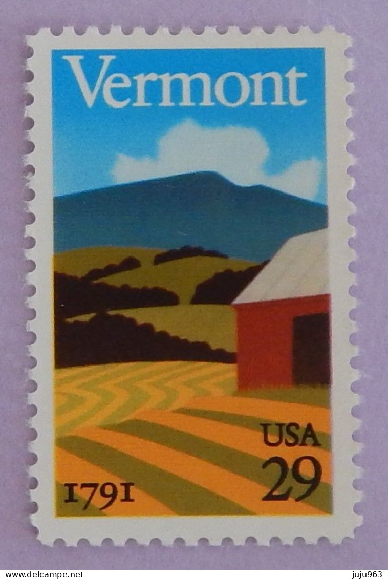 USA MI 2120  NEUF**MNH "ETAT DU VERMONT" ANNÉE 1991 - Ongebruikt