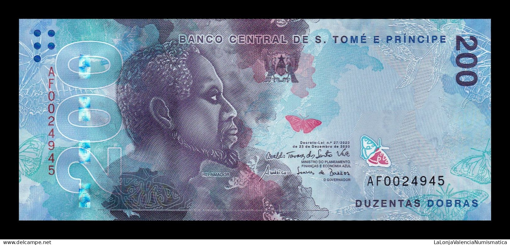 Santo Tomé Y Príncipe Saint Thomas & Prince 200 Dobras 2020 Pick 81 Sc Unc - São Tomé U. Príncipe