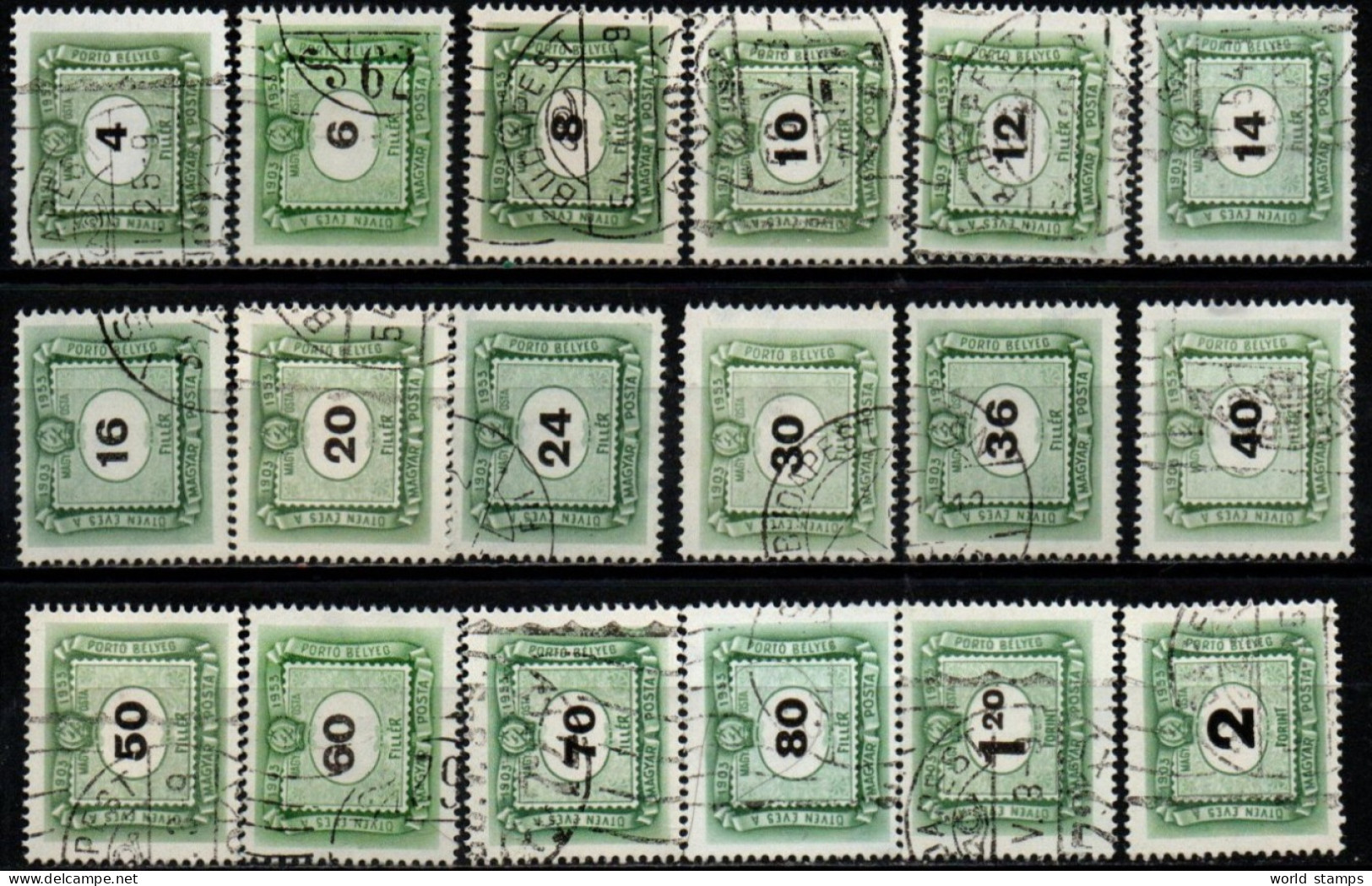 HONGRIE 1953 O - Postage Due