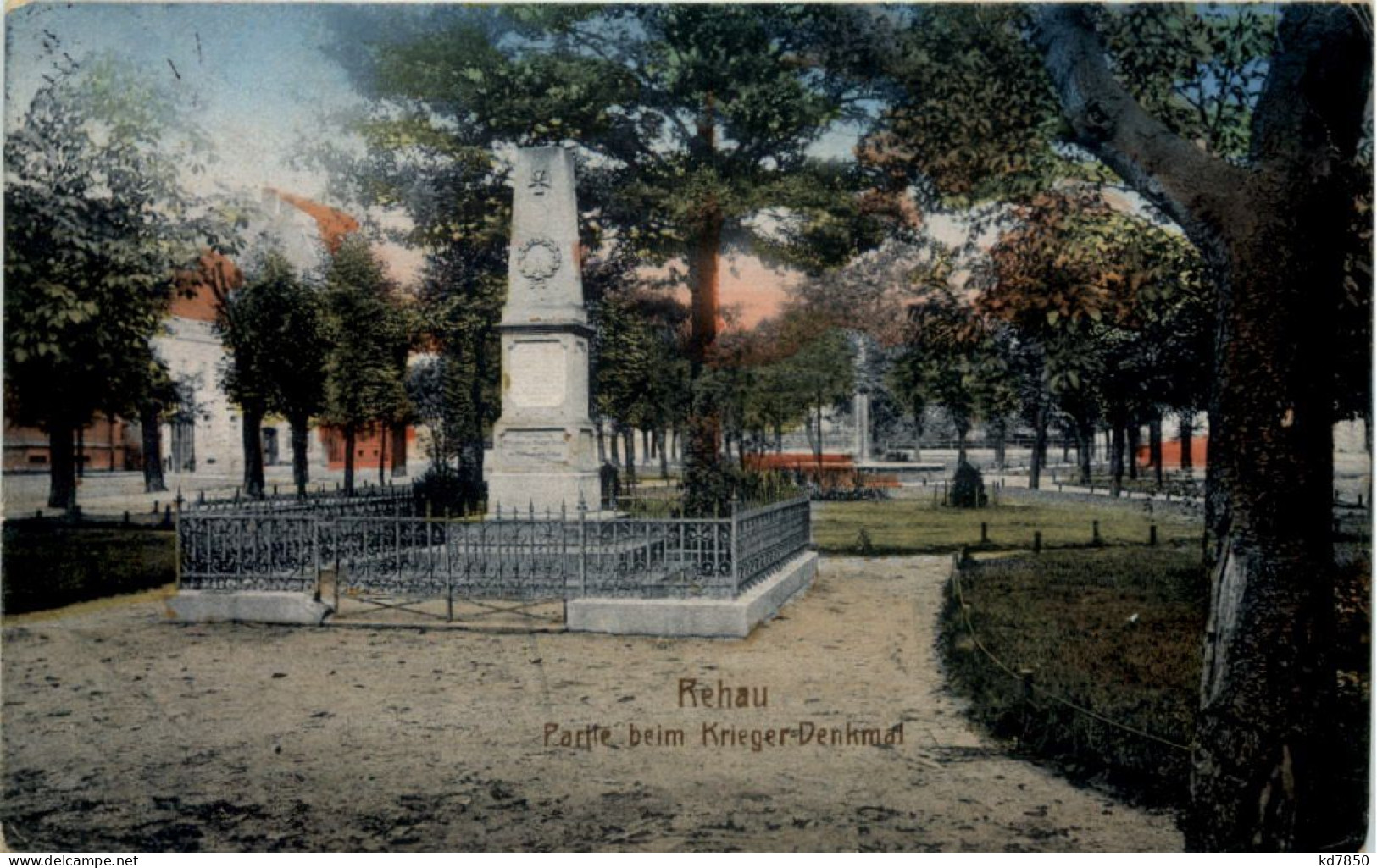 Rehau - Partie Beim Krieger Denkmal - Hof