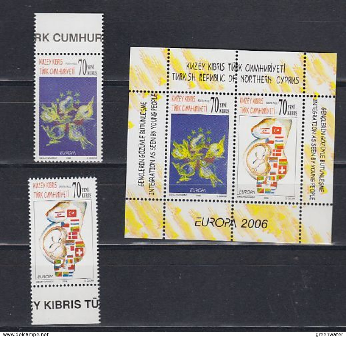 Europa Cept 2006 Northern Cyprus 2v + M/s ** Mnh (59451) - 2006