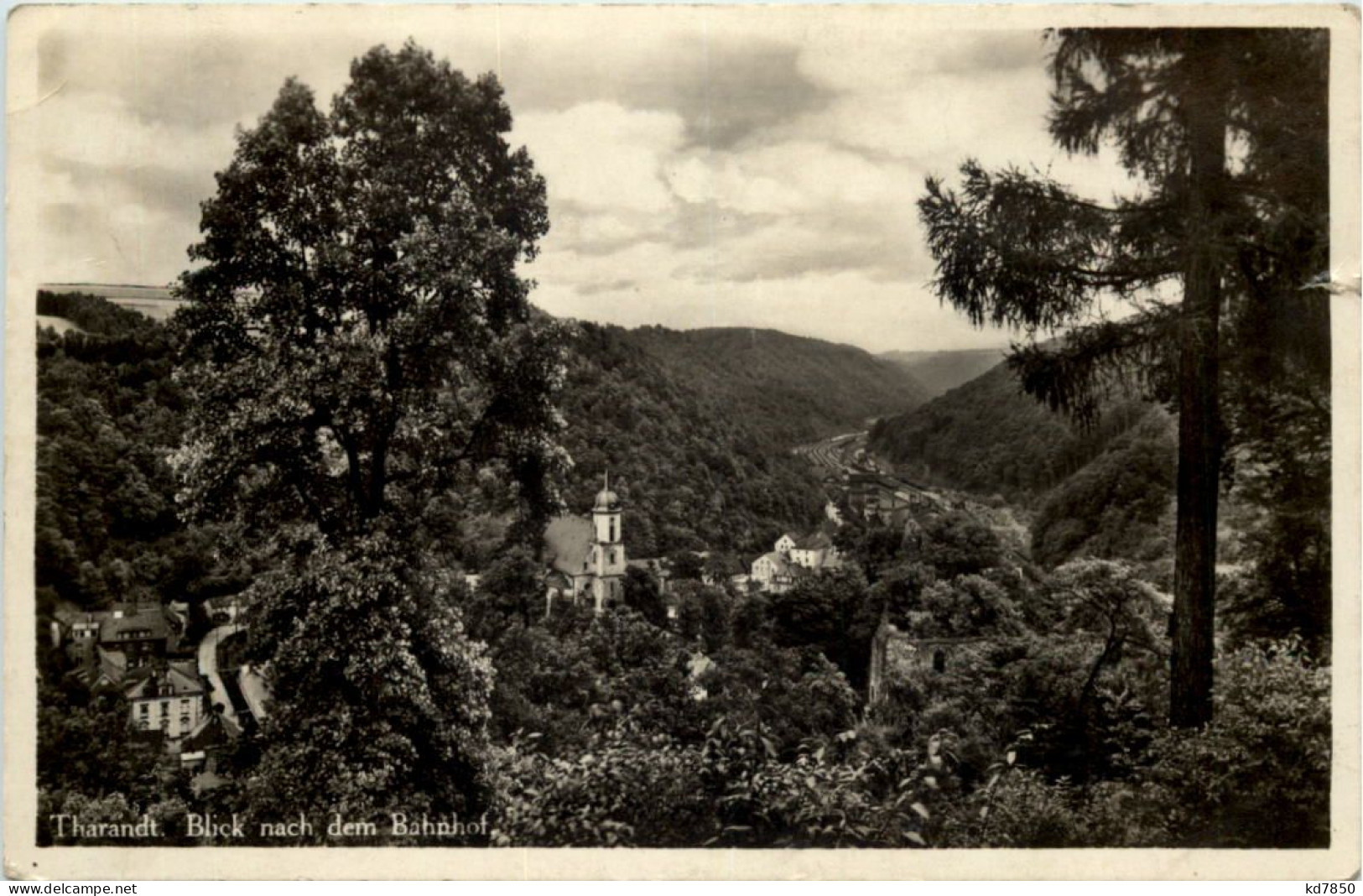 Tharandt, Blick Nach Dem Bahnhof - Tharandt