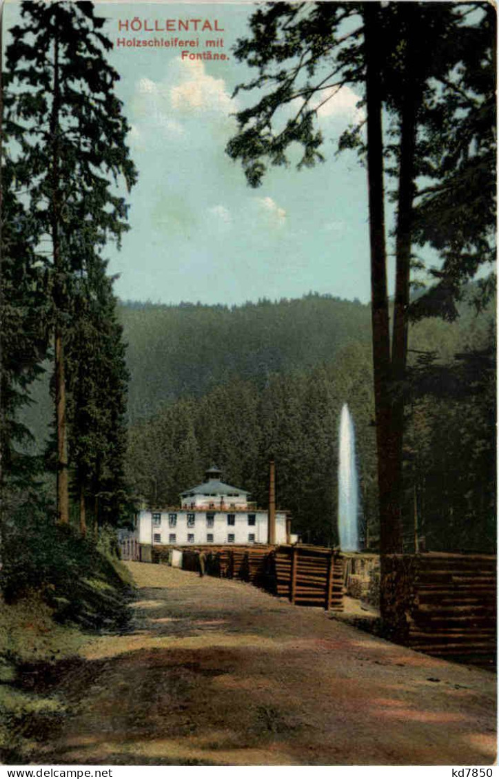 Höllental - Holzschleiferei Mit Fontaine - Hof