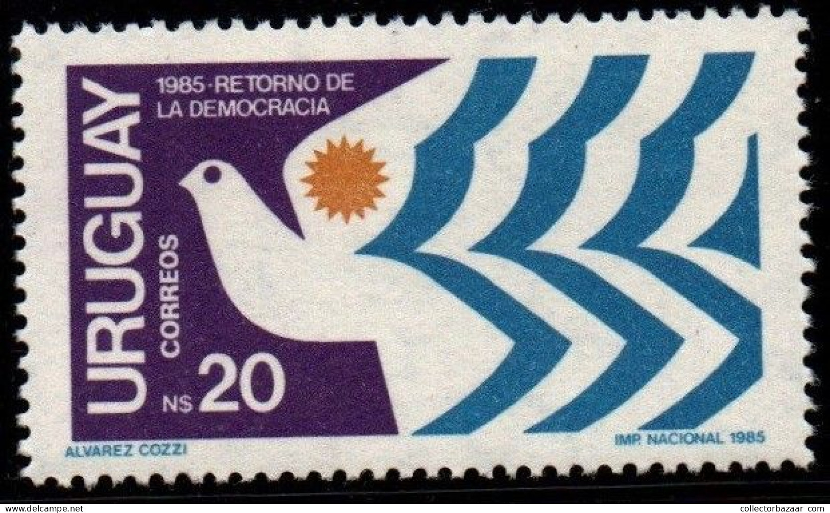1985 Uruguay Installation Of Democratic Government  #1179 ** MNH - Uruguay