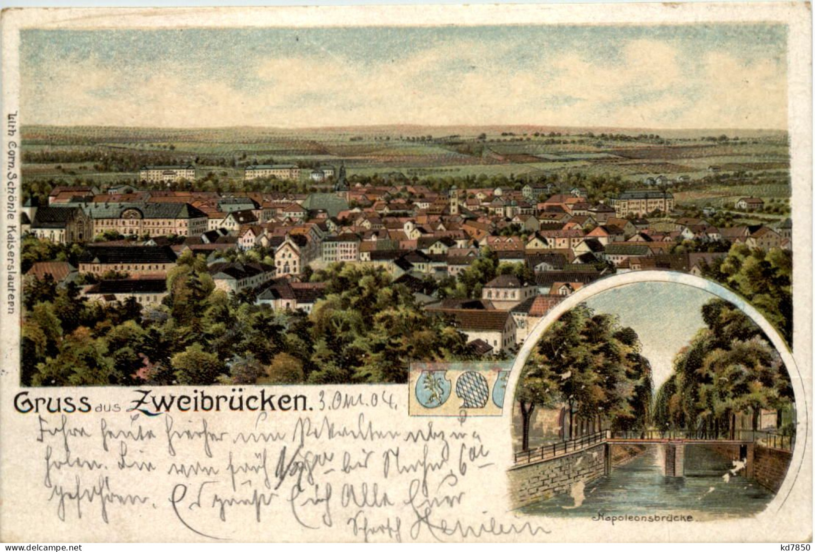 Gruss Aus Zweibrücken - Litho - Zweibruecken