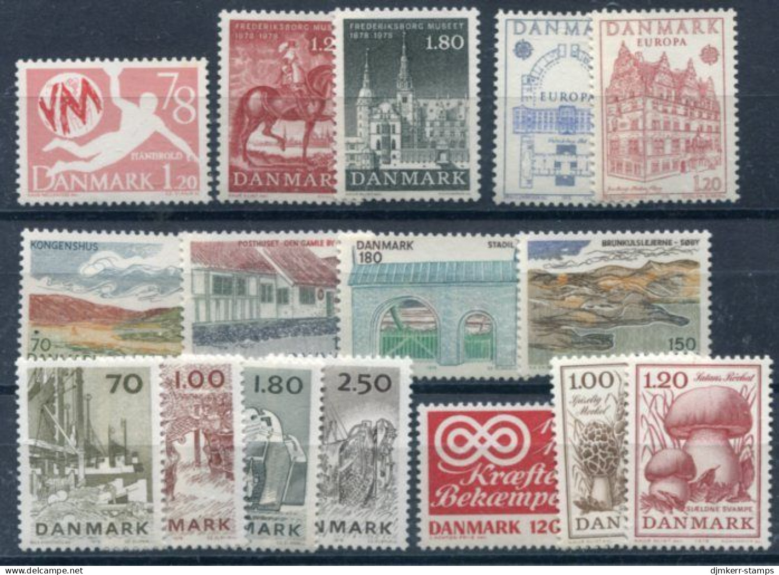 DENMARK 1978 Complete Commemorative Issues MNH / **. - Unused Stamps