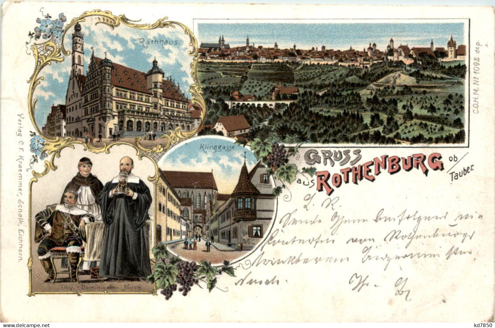 Gruss Aus Rothenburg - Litho - Rothenburg O. D. Tauber