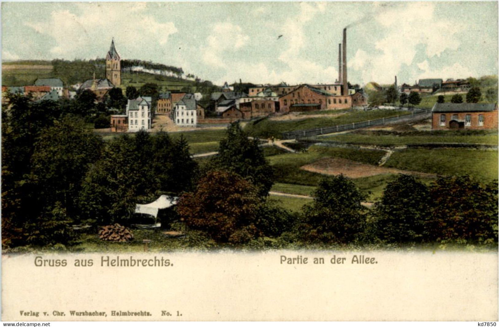 Gruss Aus Helmbrechts - Oberfranken - Partie An Der Allee - Hof