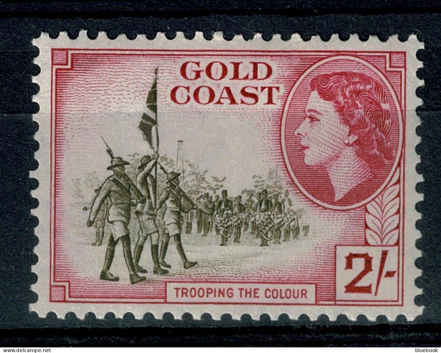 Ref 1640 - Gold Coast 1952 - 2/= Stamp - Trooping The Colours- Mounted Mint SG 162 - Costa De Oro (...-1957)