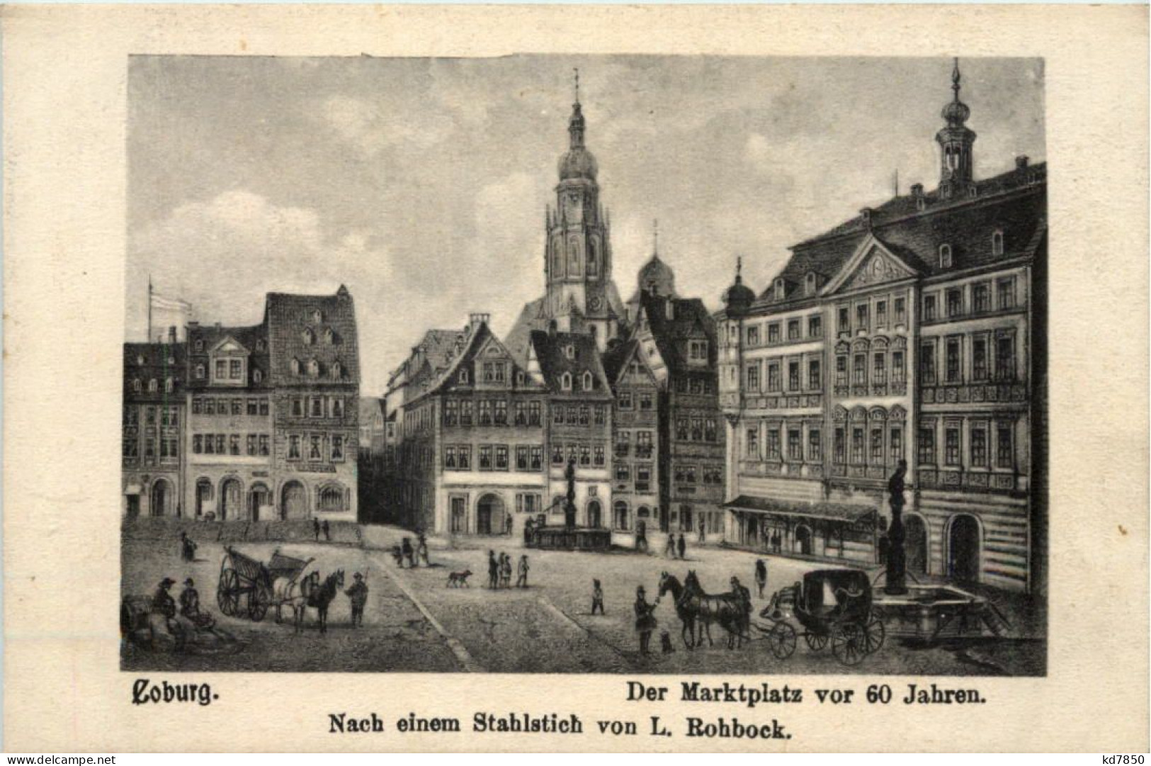 Coburg - Marktplatz Vor 60 Jahren - Coburg