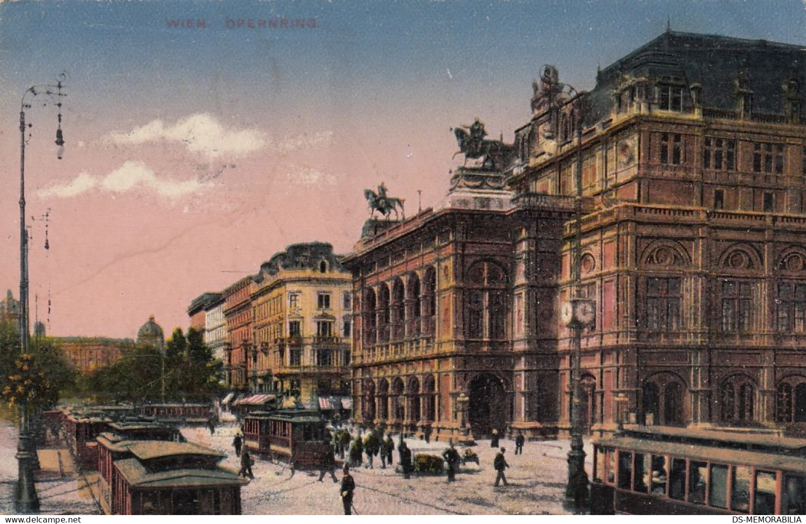 Wien - Opernring Strassenbahn Tram 1922 - Wien Mitte