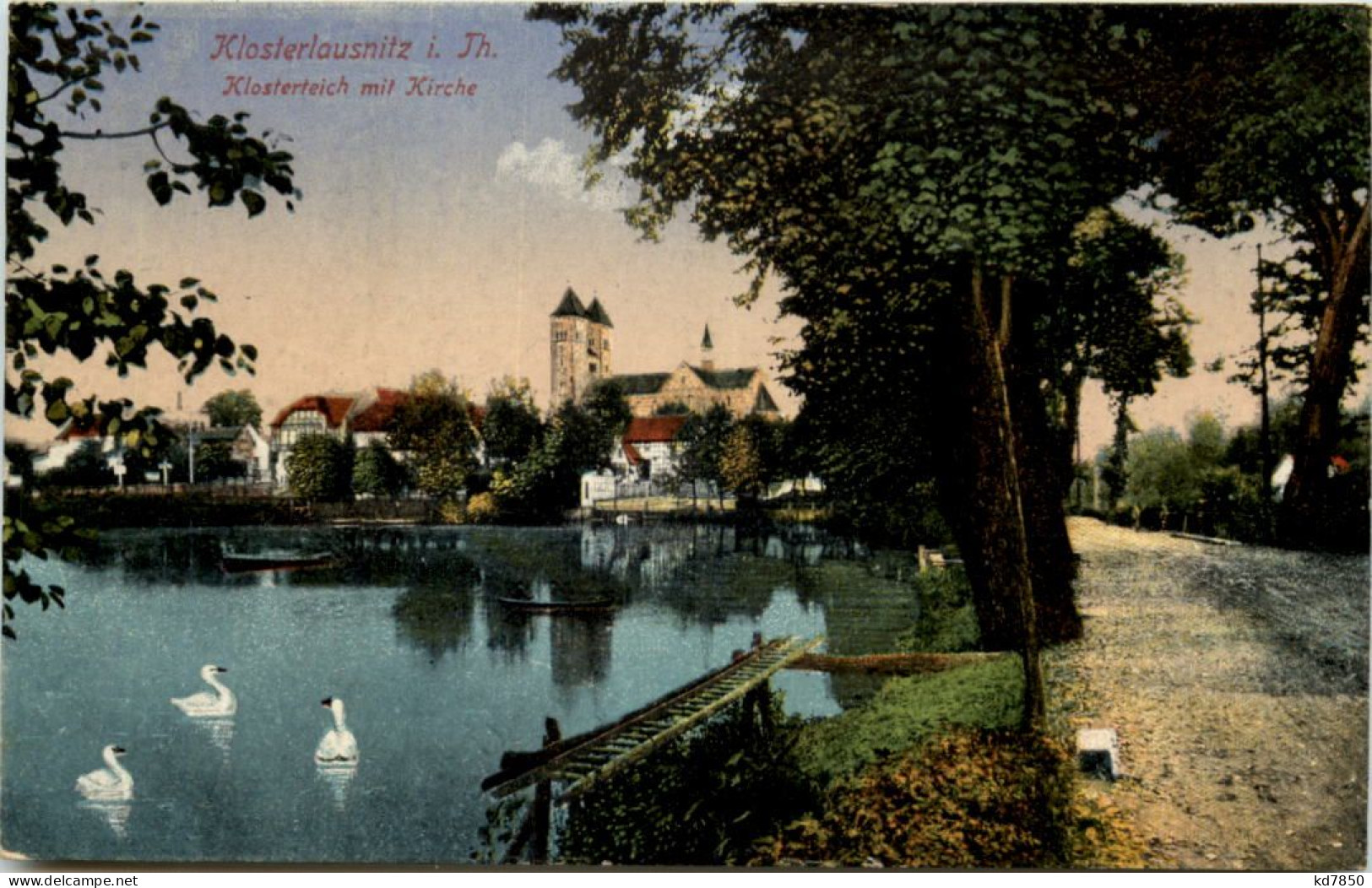 Klosterlausnitz, Klosterteich Mit Kirche - Bad Klosterlausnitz