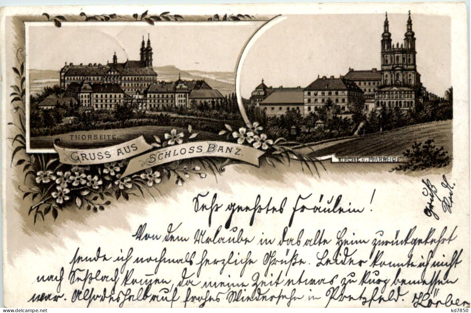 Gruss Aus Schloss Banz - Litho - Staffelstein