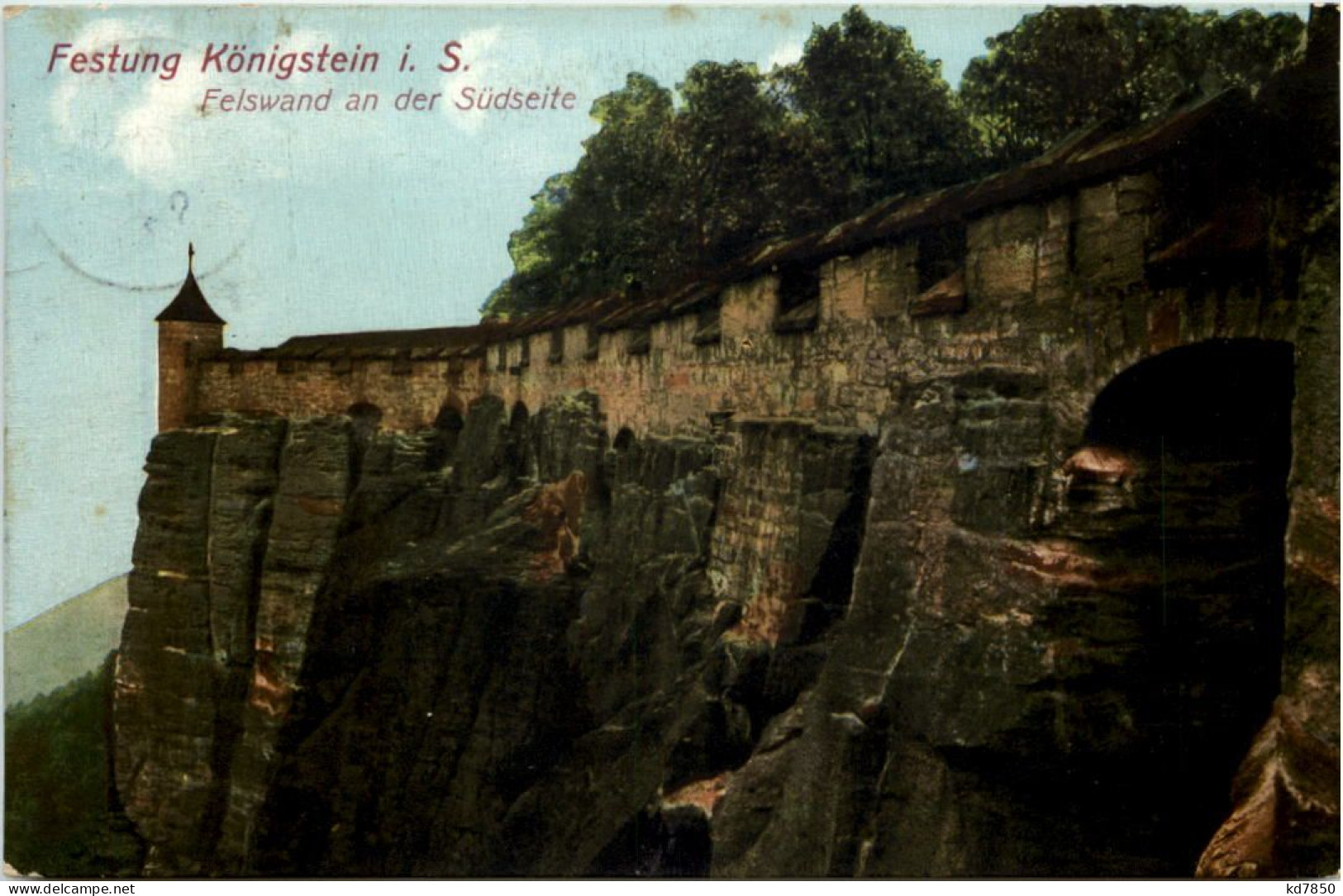 Festung Königstein I.Sa., Felswand An Der Südseite - Koenigstein (Saechs. Schw.)