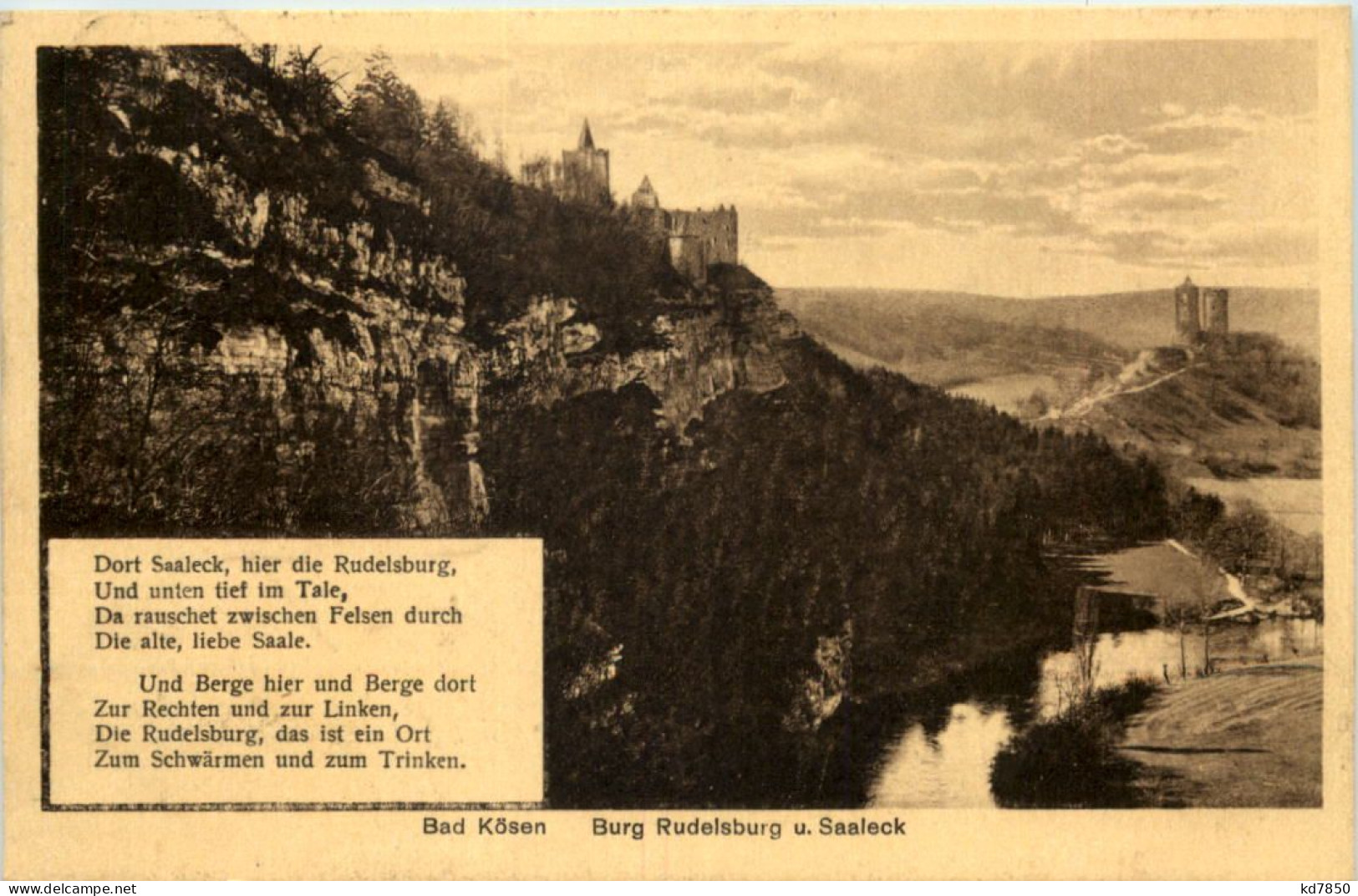 Bad Kösen, Burg Rudelsburg U. Saaleck - Bad Koesen