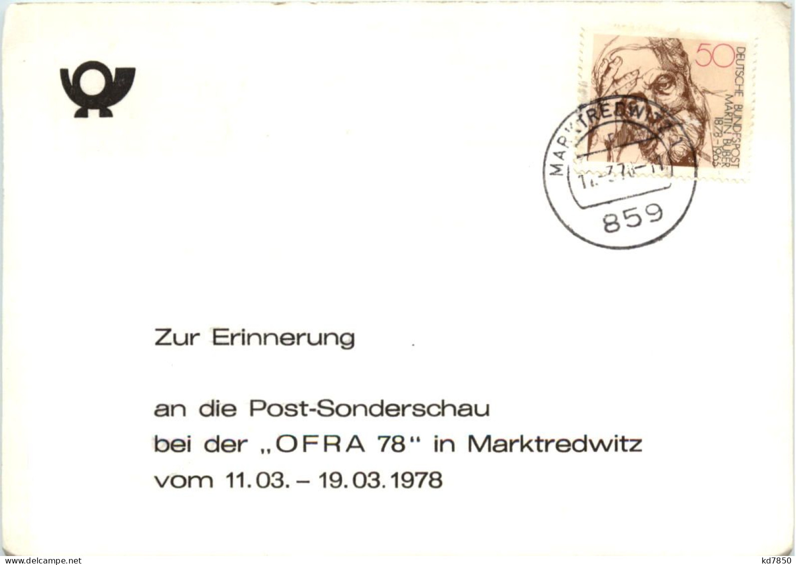 Marktredwitz - Post Sonderschau OFRA 1978 - Wunsiedel