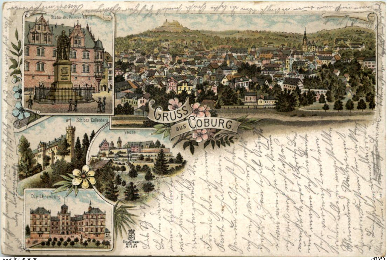 Gruss Aus Coburg - Litho - Coburg