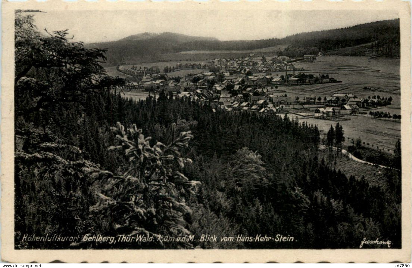 Kurort Gehlberg, Blick Vom Hans-Kehr-Stein - Suhl