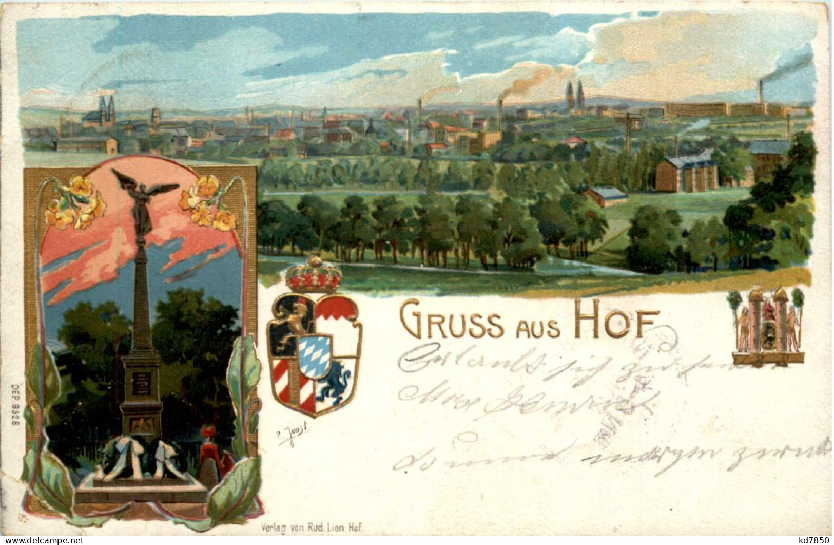 Gruss Aus Hof - Litho - Hof