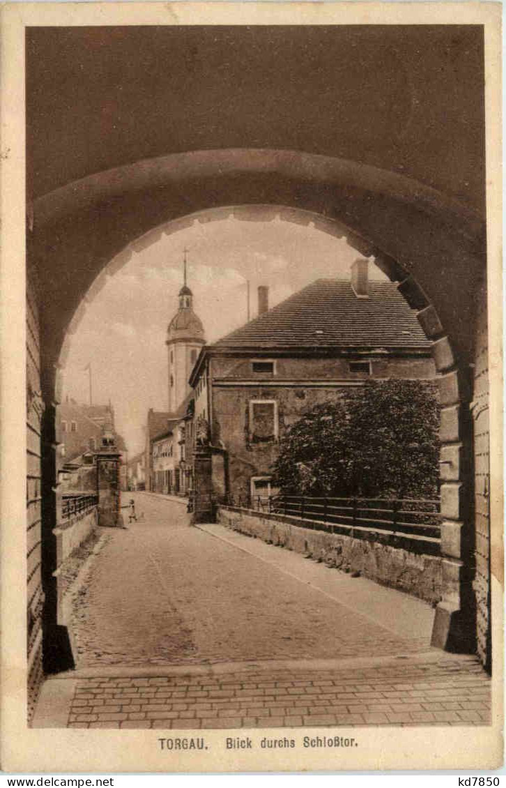 Torgau, Blick Durchs Schlosstor - Torgau