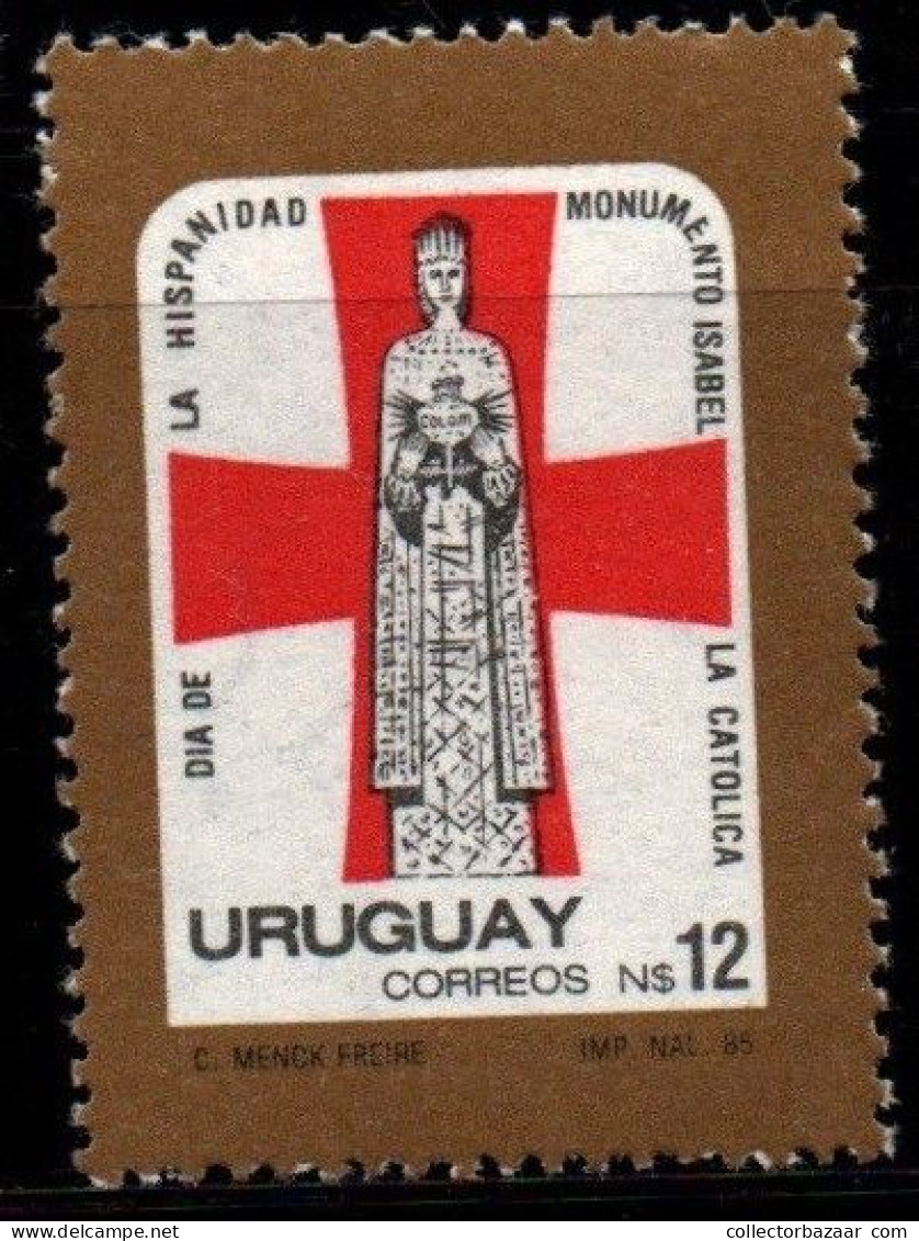 1985 Uruguay Day Of Hispanic Solidarity Isabel Monument #1185 ** MNH - Uruguay