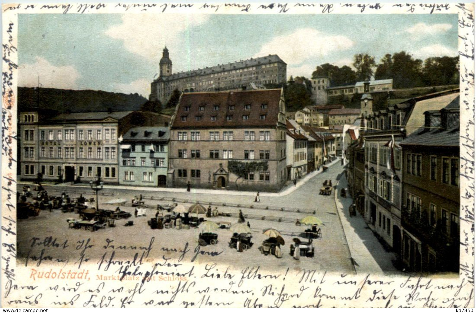 Rudolstadt, Marktplatz Mit Schloss - Rudolstadt