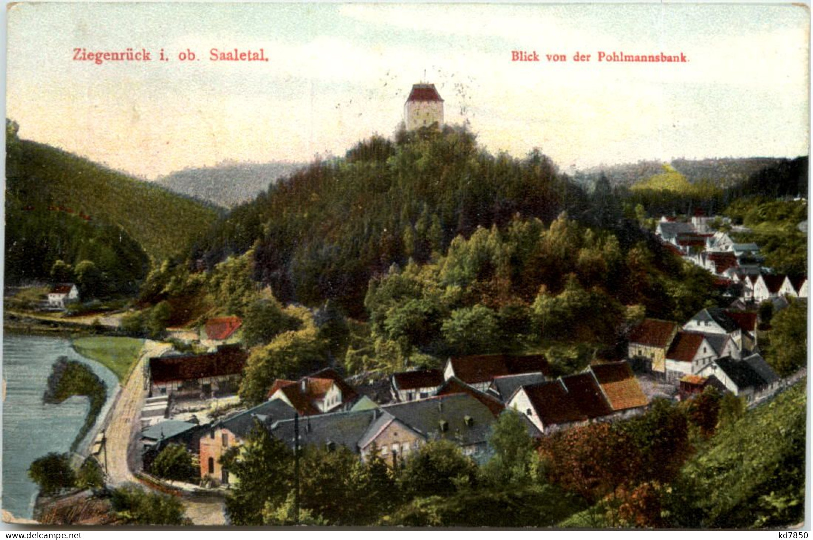 Ziegenrück Ob Saaletal, Blick Von Der Pohlmannsbank - Ziegenrück