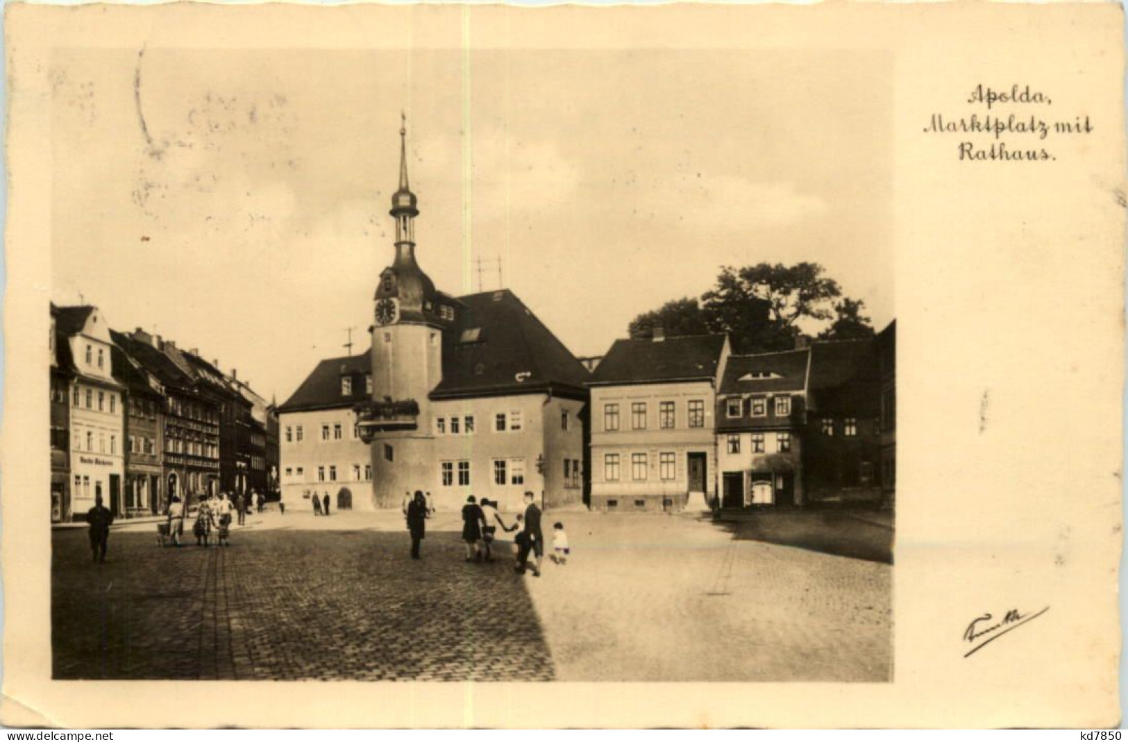 Apolda, Marktplatz Mit Rathaus - Apolda