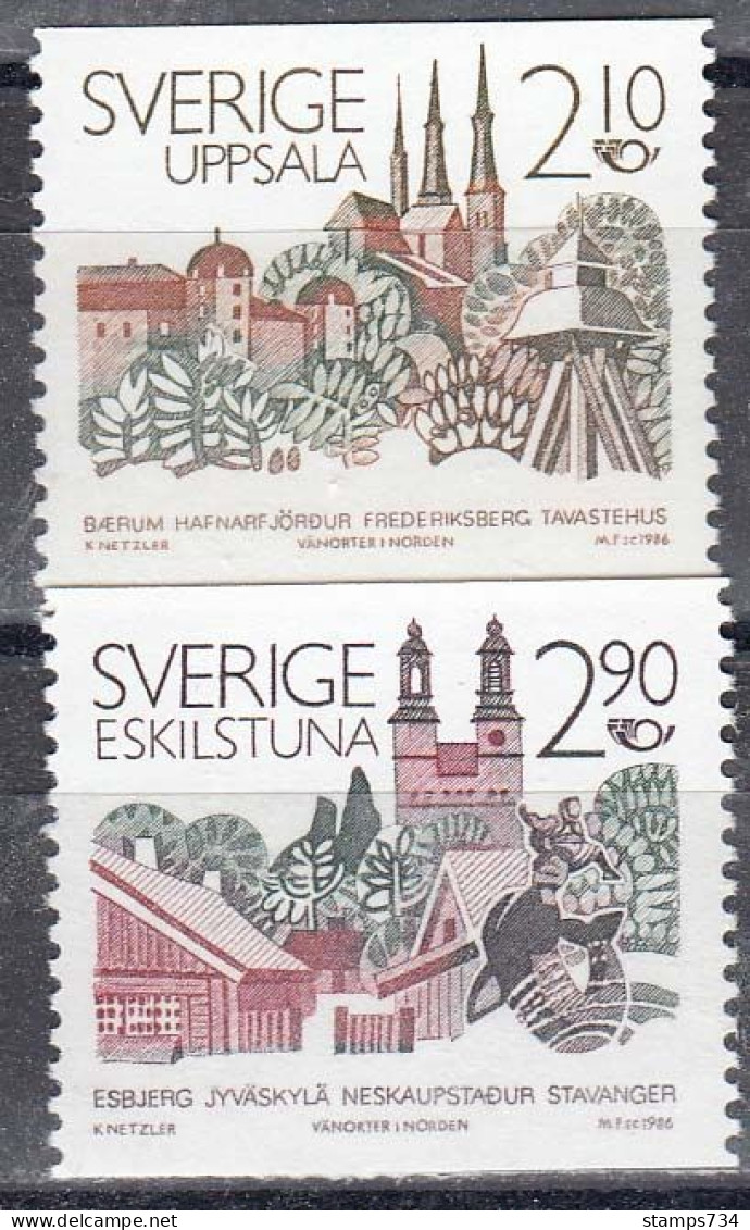 Schweden 1986 - NORDEN, Mi-Nr. 1395/96, MNH** - Neufs