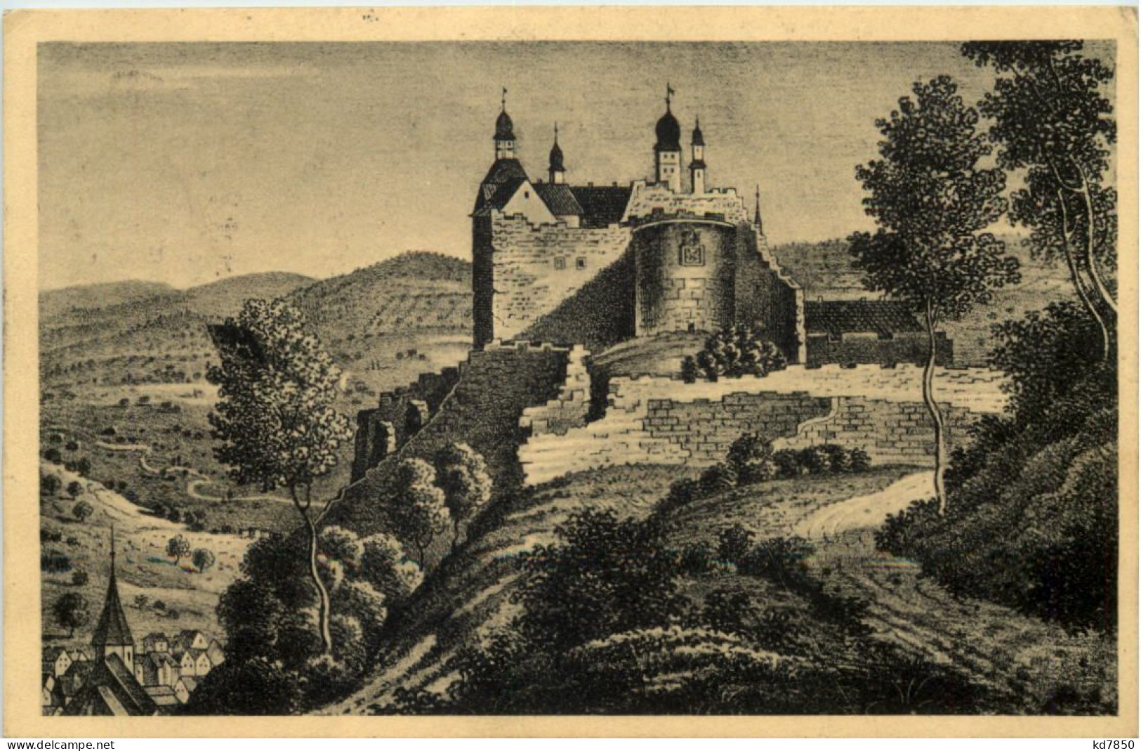 Kulmbach - Die Plassenburg Im Jahre 1840 - Kulmbach