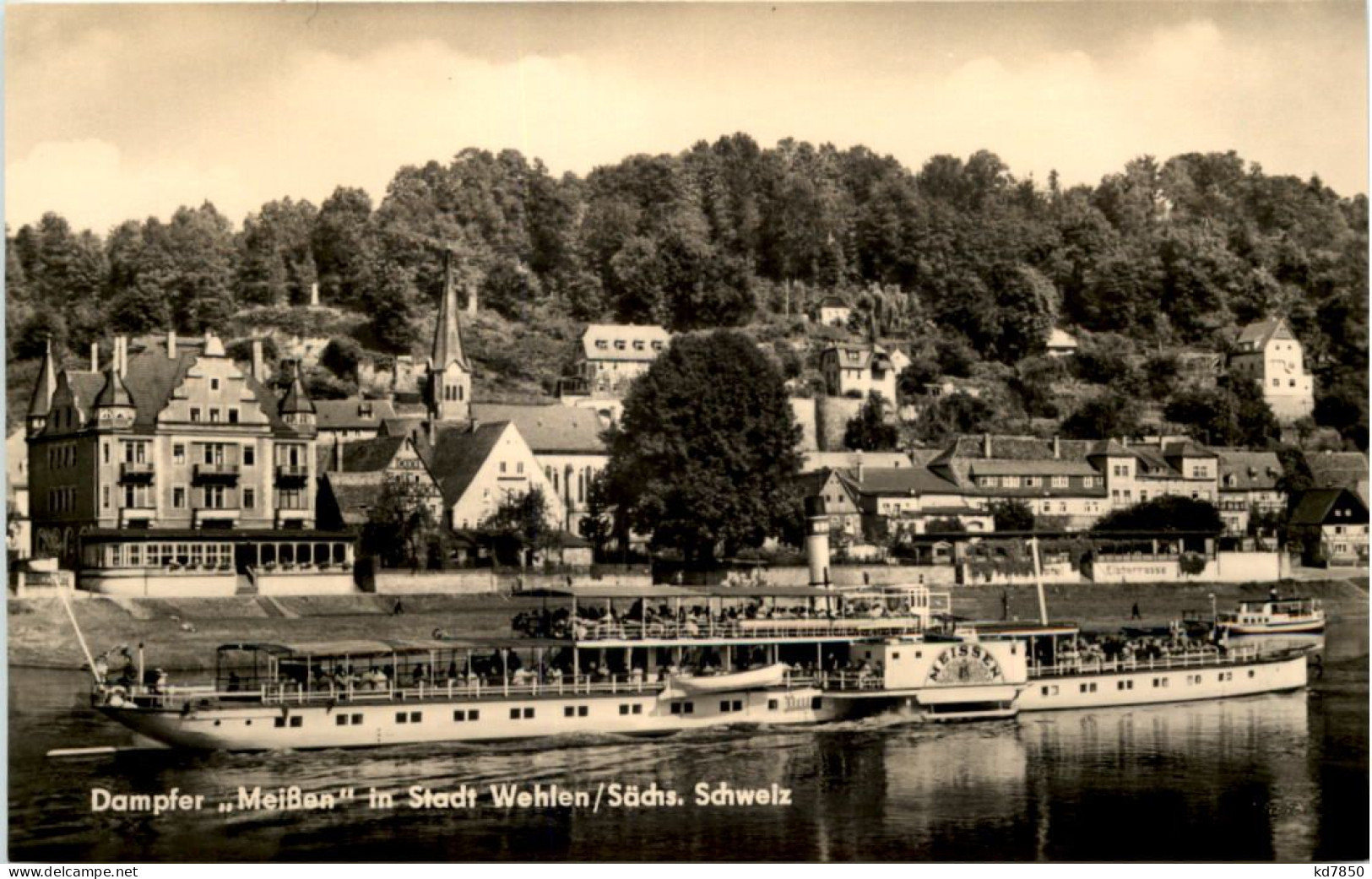 Wehlen A.d. Elbe, Dampfer Meissen - Wehlen