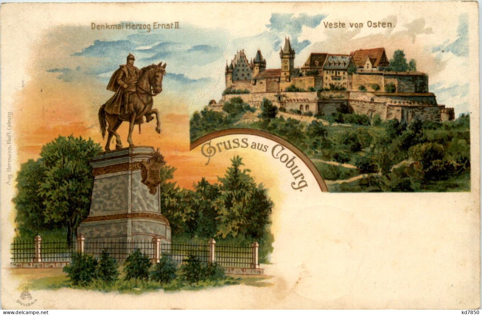 Gruss Aus Coburg - Litho - Coburg