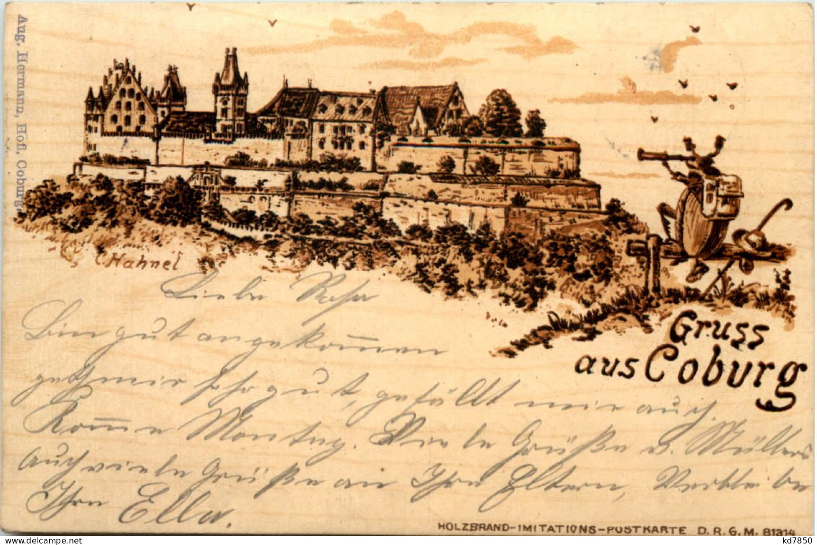 Gruss Aus Coburg - Litho - Coburg