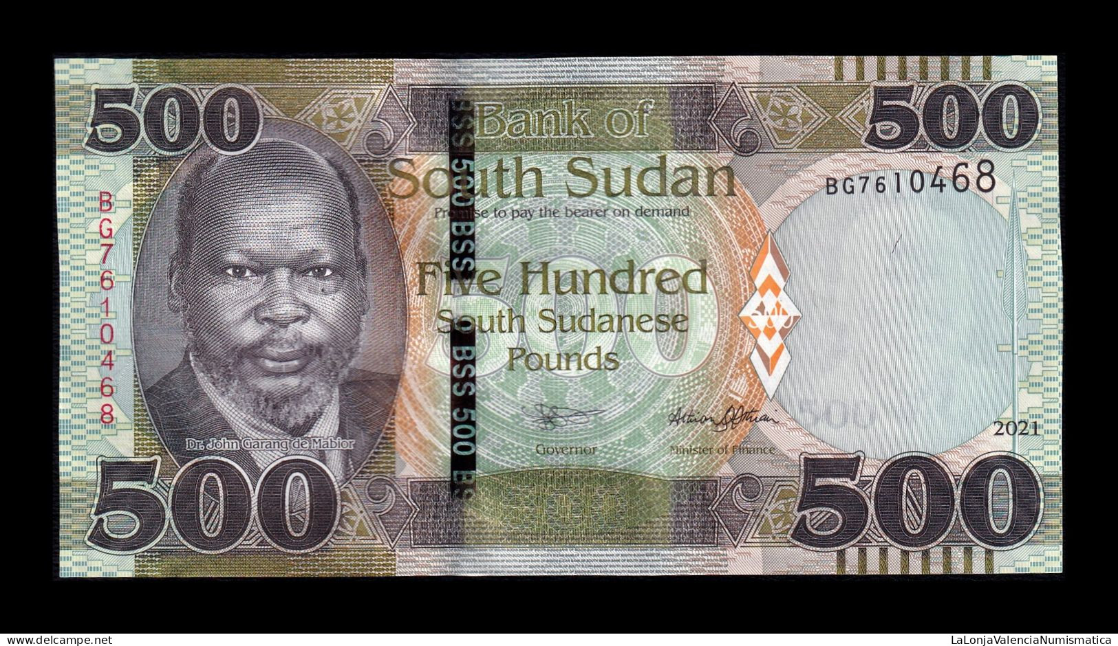 Sudán Del Sur South Sudan 500 Pounds 2021 Pick 16c Sc Unc - South Sudan