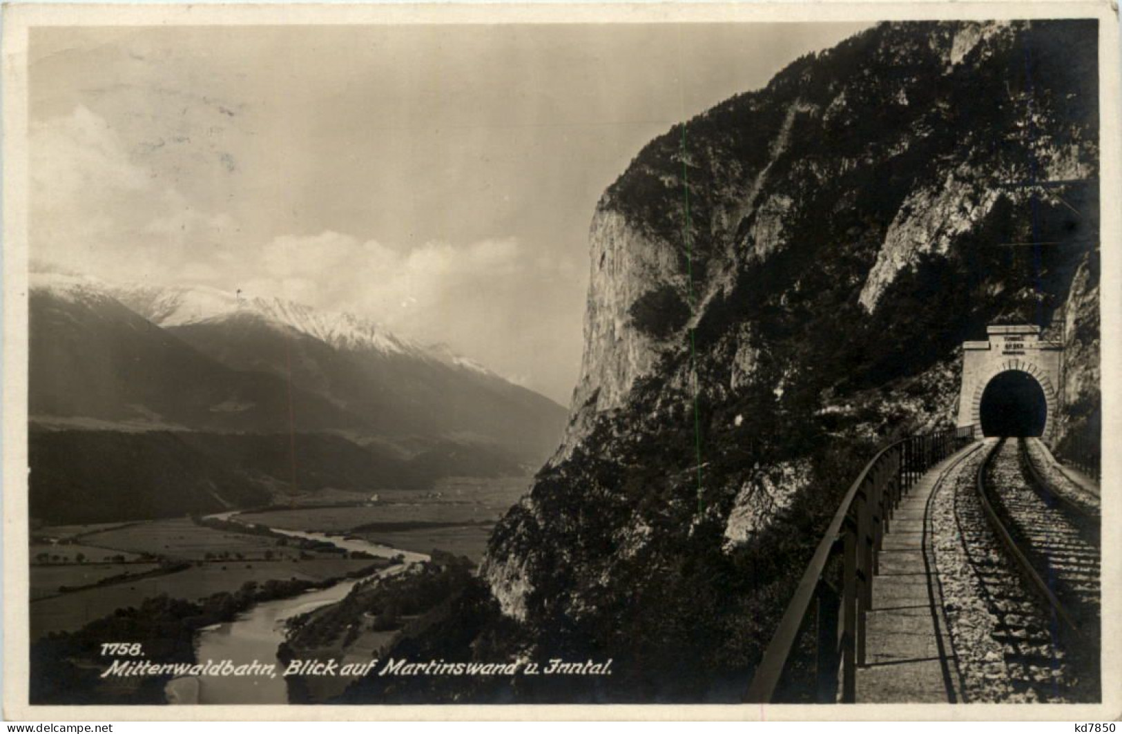 Mittenwaldbahn, Blick Auf Martinswand U. Inntal - Mittenwald