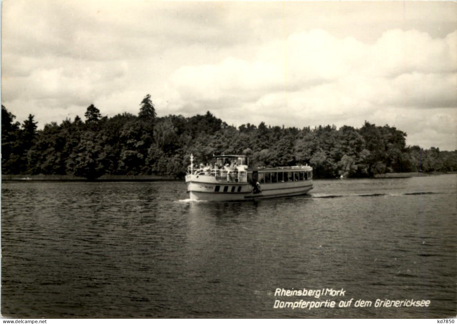 Rheinsberg (Mark), Dampferpartie Auf Dem Grienericksee - Rheinsberg