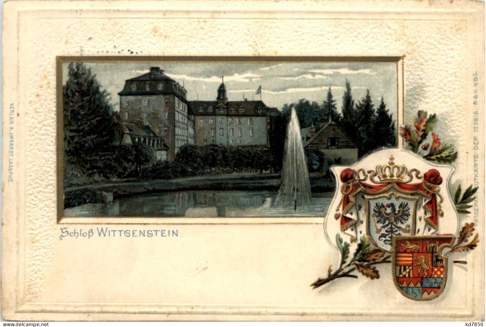 Schloss Wittgenstein - Litho - Laasphe - Siegen