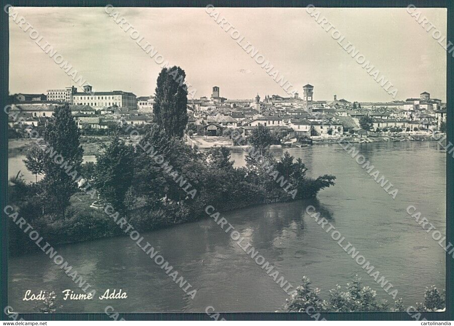 Lodi Città Fiume Adda Foto FG Cartolina JK2887 - Lodi