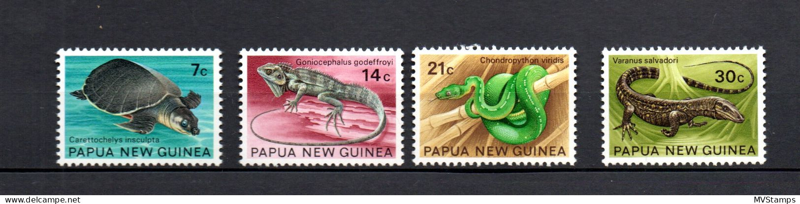 Papua New Guinea 1972 Set Reptile/snake Stamps (Michel 219/22) MNH - Papua New Guinea