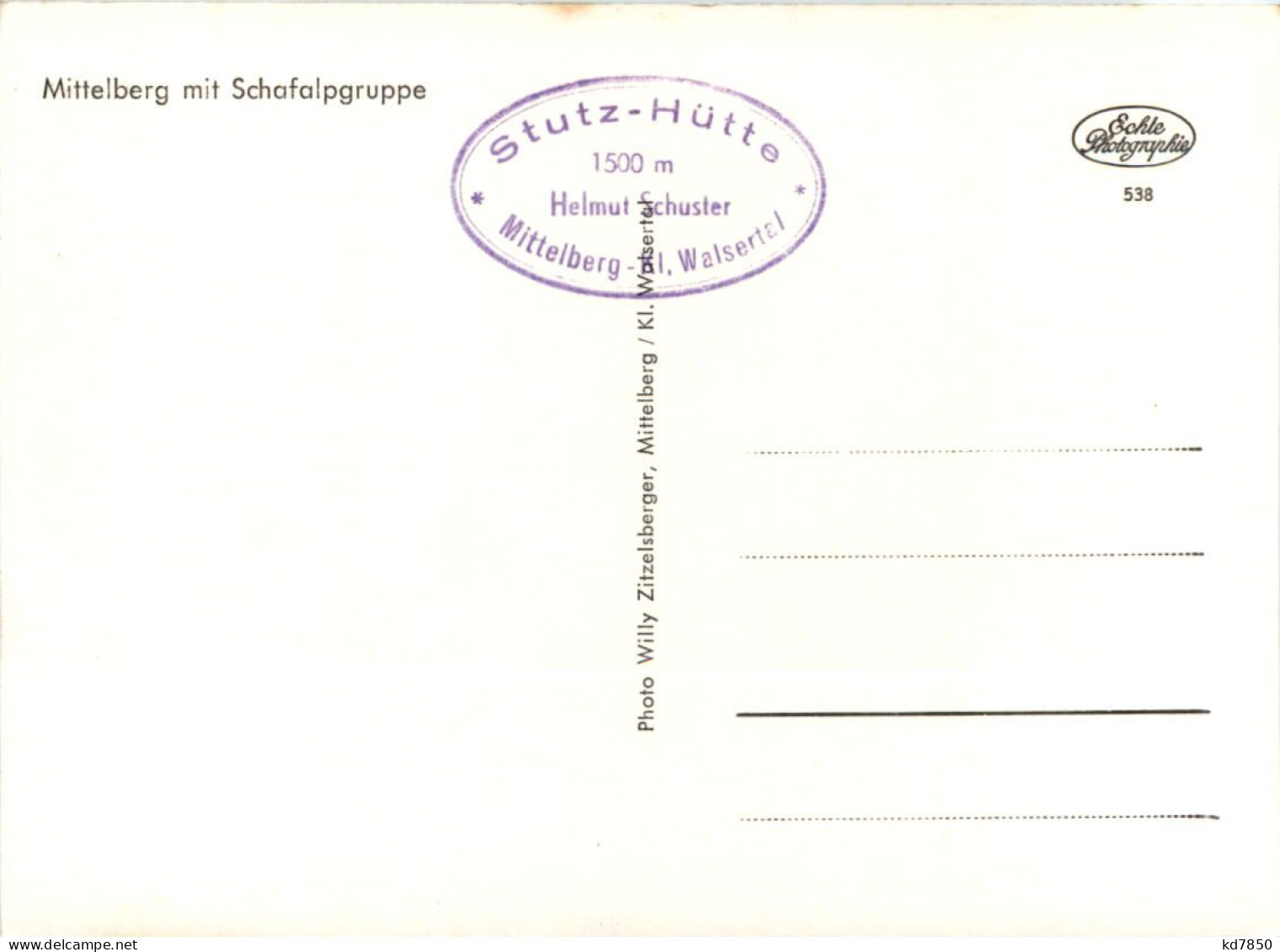 Mittelberg Mit Schafalpgruppe - Mittelberg