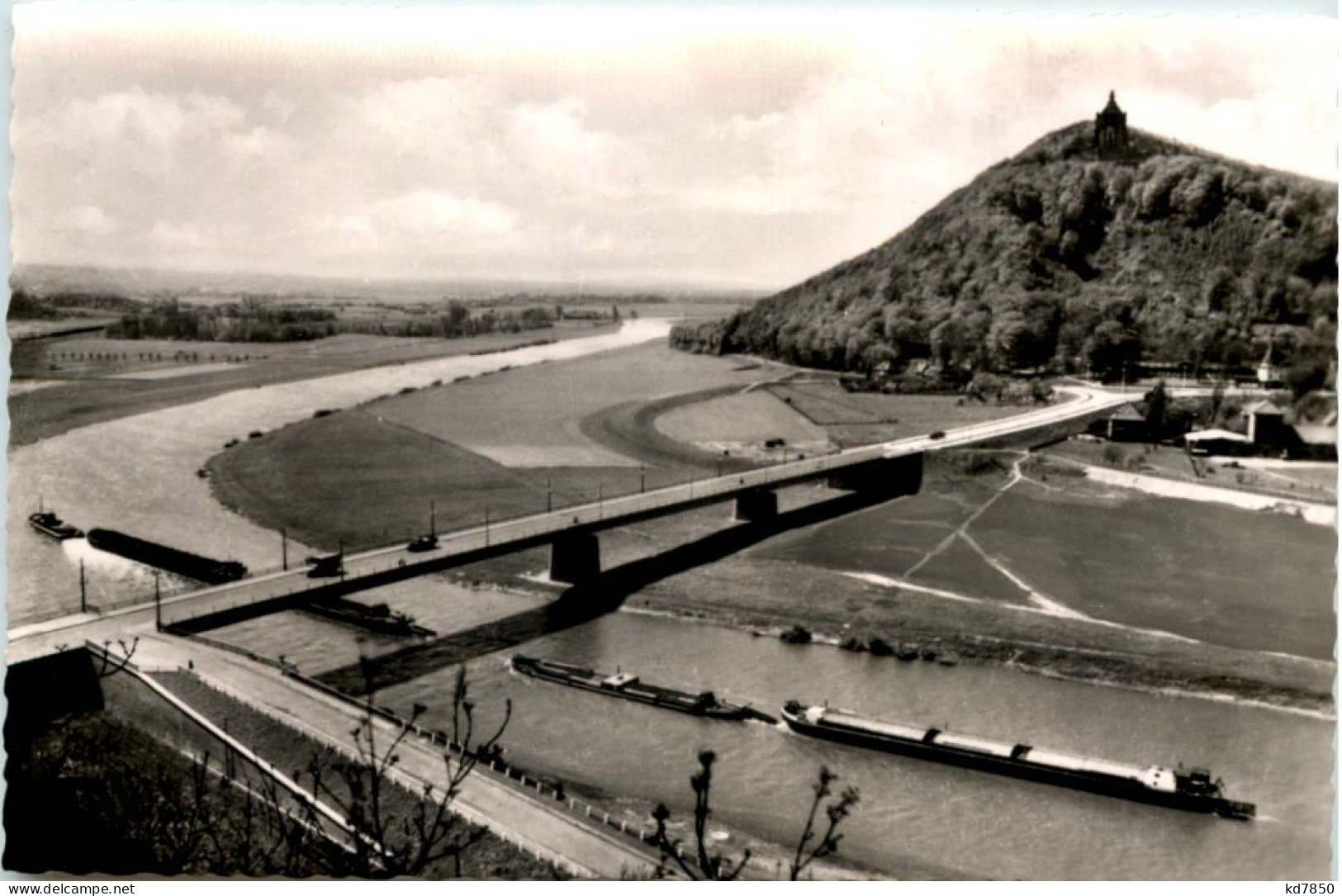 Porta Westfalica, Mit Kaiser-Wilhelm-Denkmal Und Neuer Weserbrücke - Minden