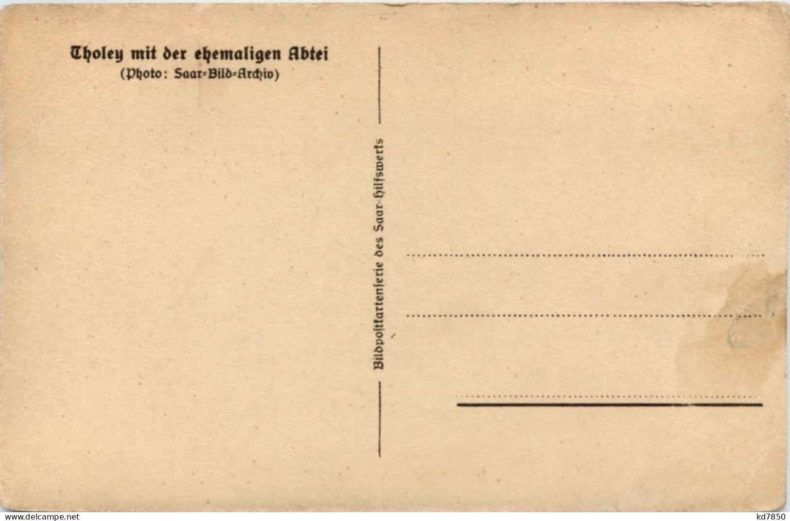 Tholey Mit Der Ehemaligen Abtei - Kreis Sankt Wendel