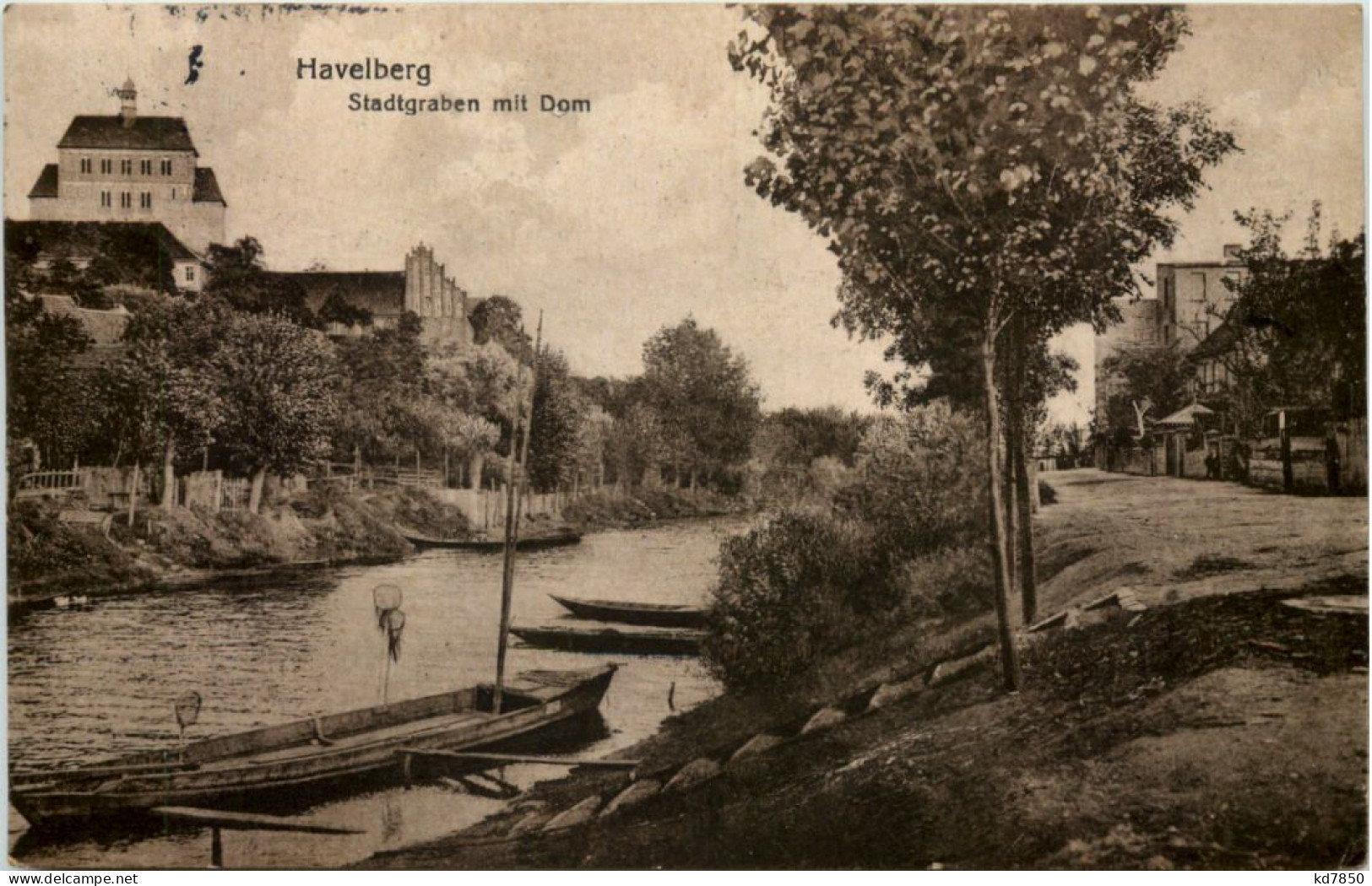 Havelberg, Stadtgraben Mit Dom - Havelberg