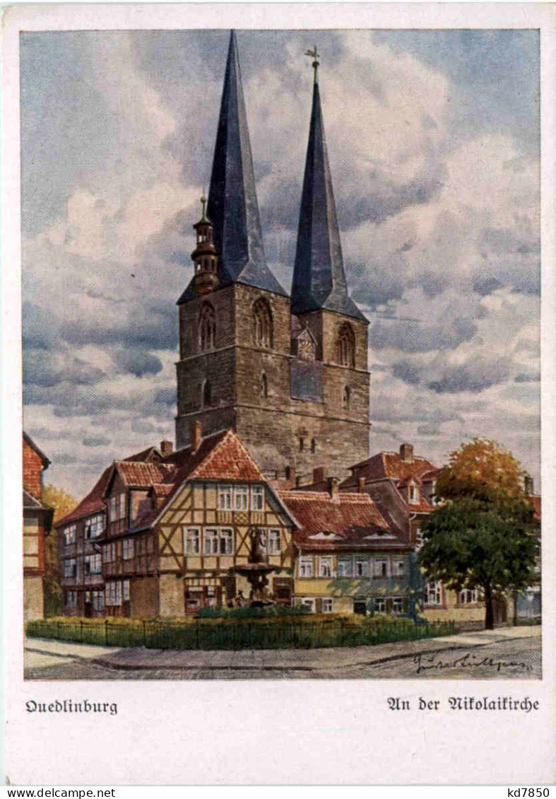 Quedlinburg, An Der Nikolaikirche - Quedlinburg