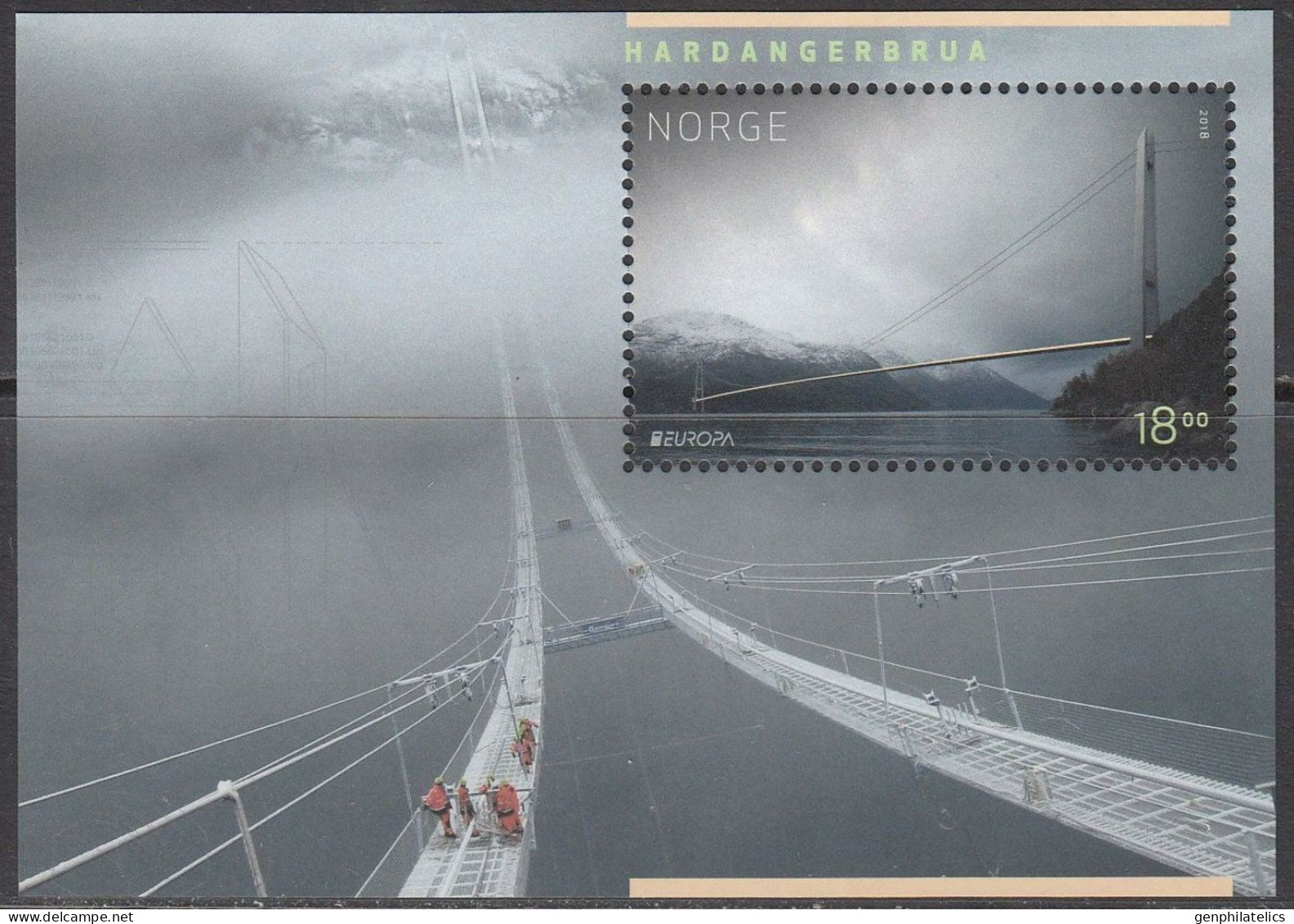 NORWAY 2018 Europa CEPT. Bridges - Fine S/S MNH - Neufs