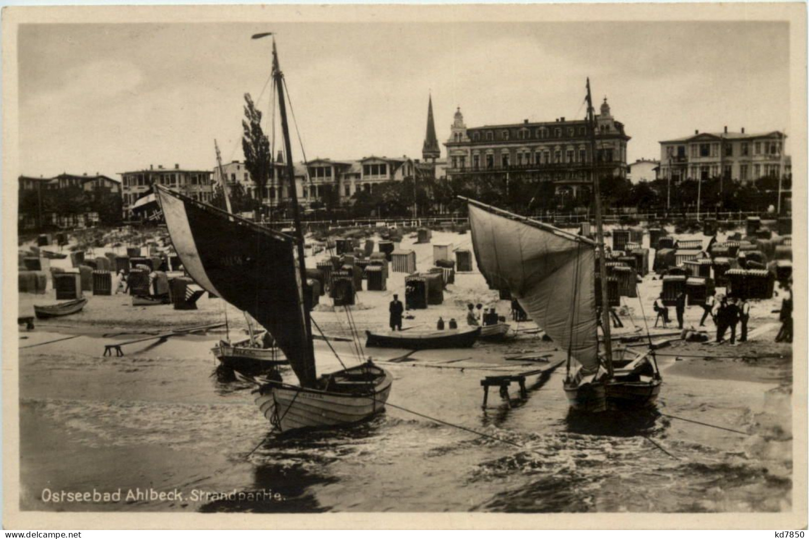 Seebad Ahlbeck - Usedom, Strandpartie - Usedom